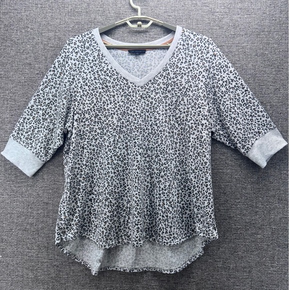 Jane + Delancey Womens Sweatshirt 2X Athleisure Warm Cozy Leopard Comfy Soft - Picture 1 of 11